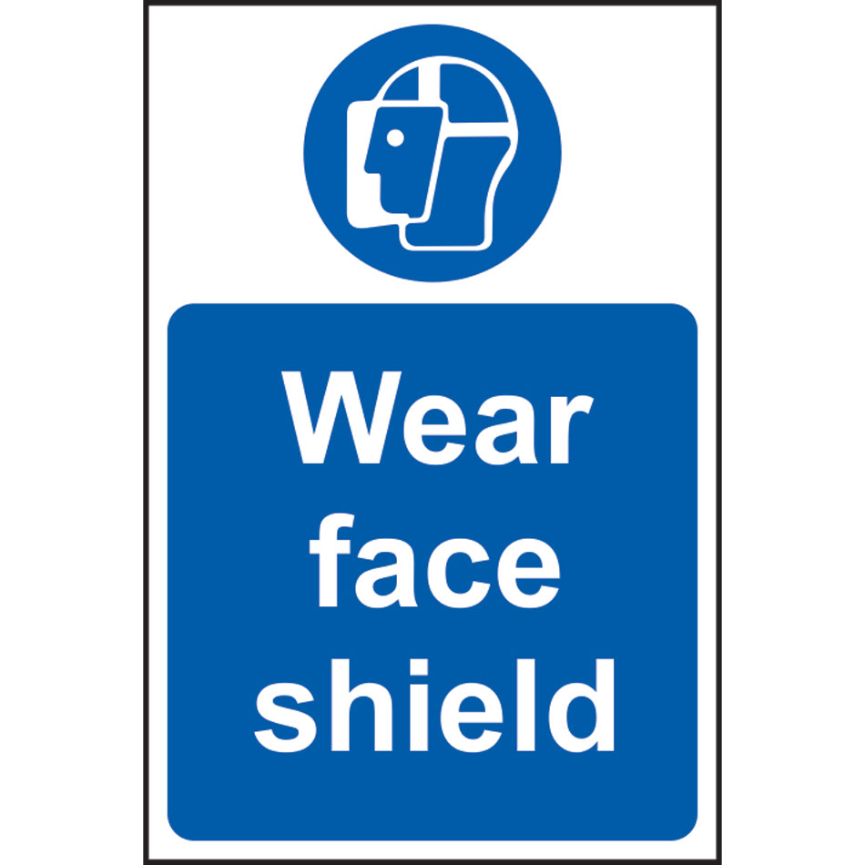Wear face shield - RPVC (200 x 300mm)