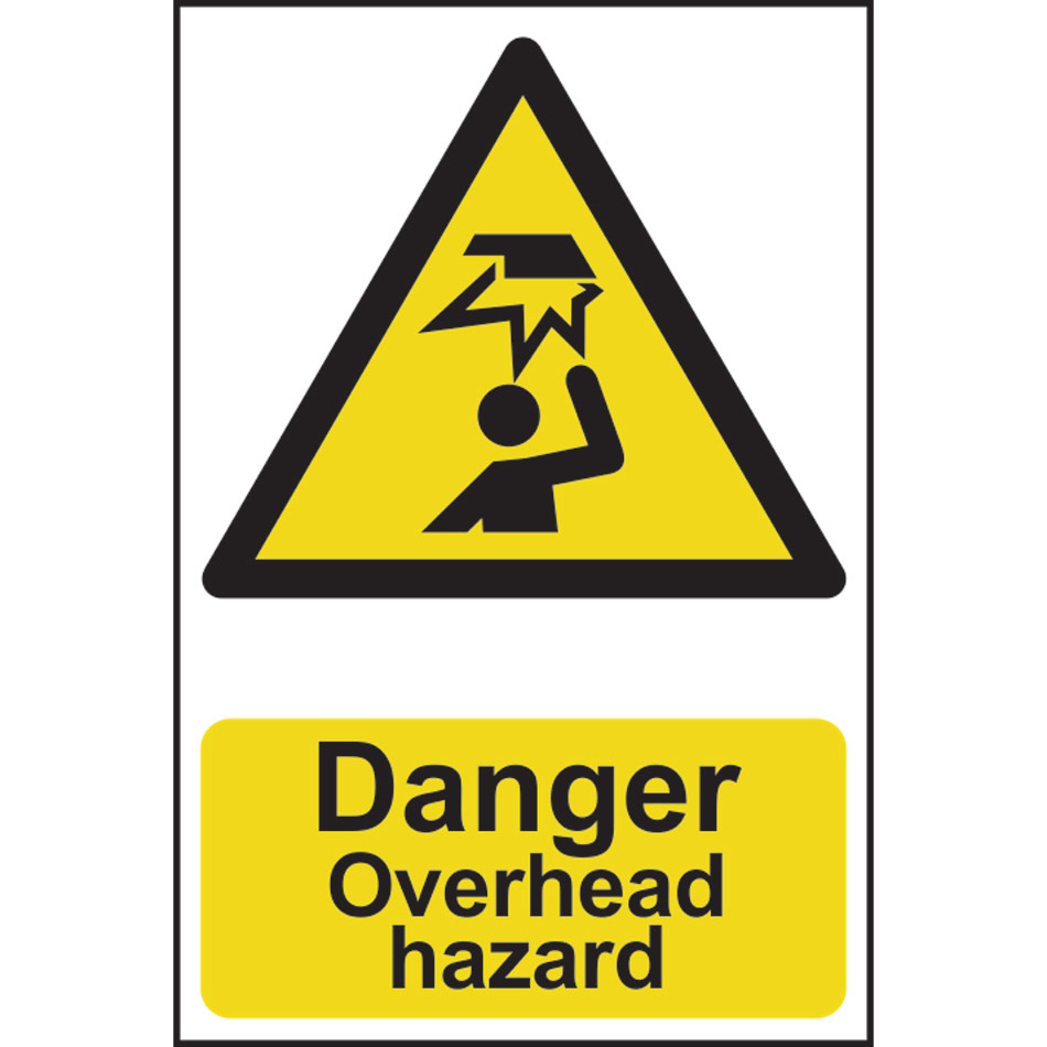 Danger Overhead hazard - PVC (200 x 300mm)