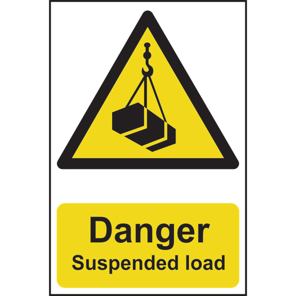 Danger Suspended load - PVC (200 x 300mm)