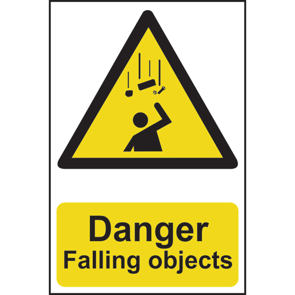 Danger Falling objects - PVC (200 x 300mm)