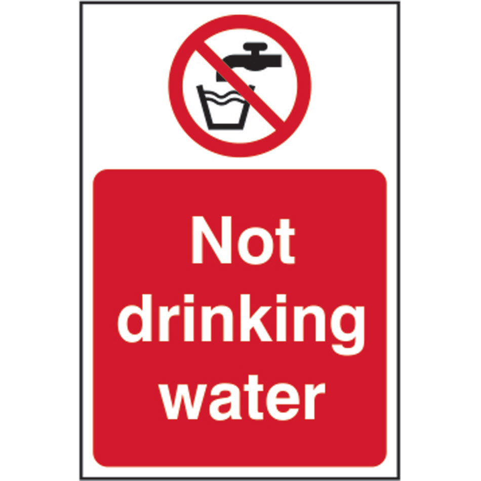 Not drinking water - RPVC (200 x 300mm)