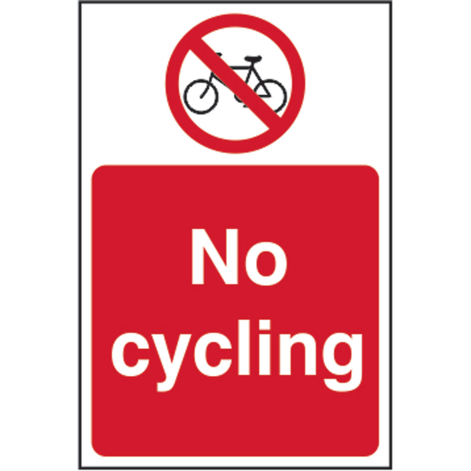 No cycling - RPVC (400 x 600mm)