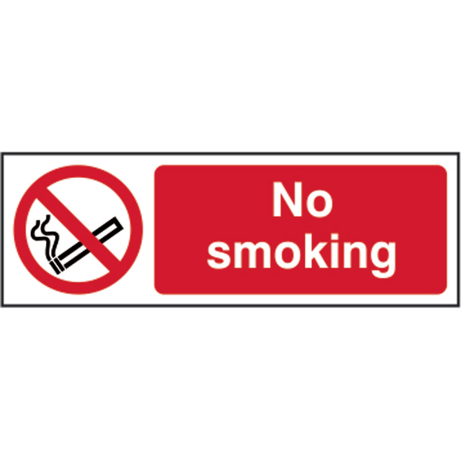 No smoking - RPVC (300 x 100mm)