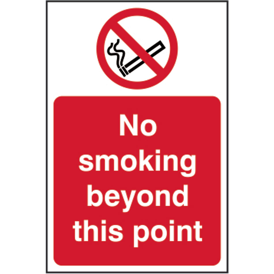 No smoking beyond this point - RPVC (400 x 600mm)