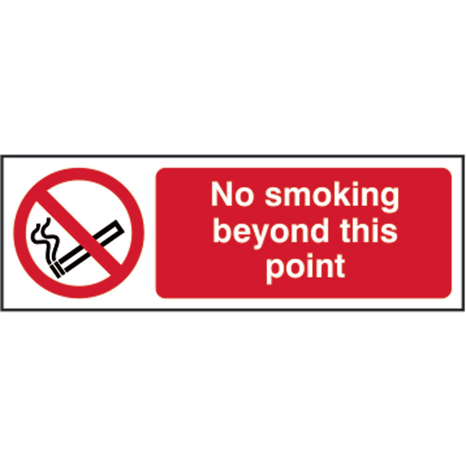 No smoking beyond this point - RPVC (300 x 100mm)