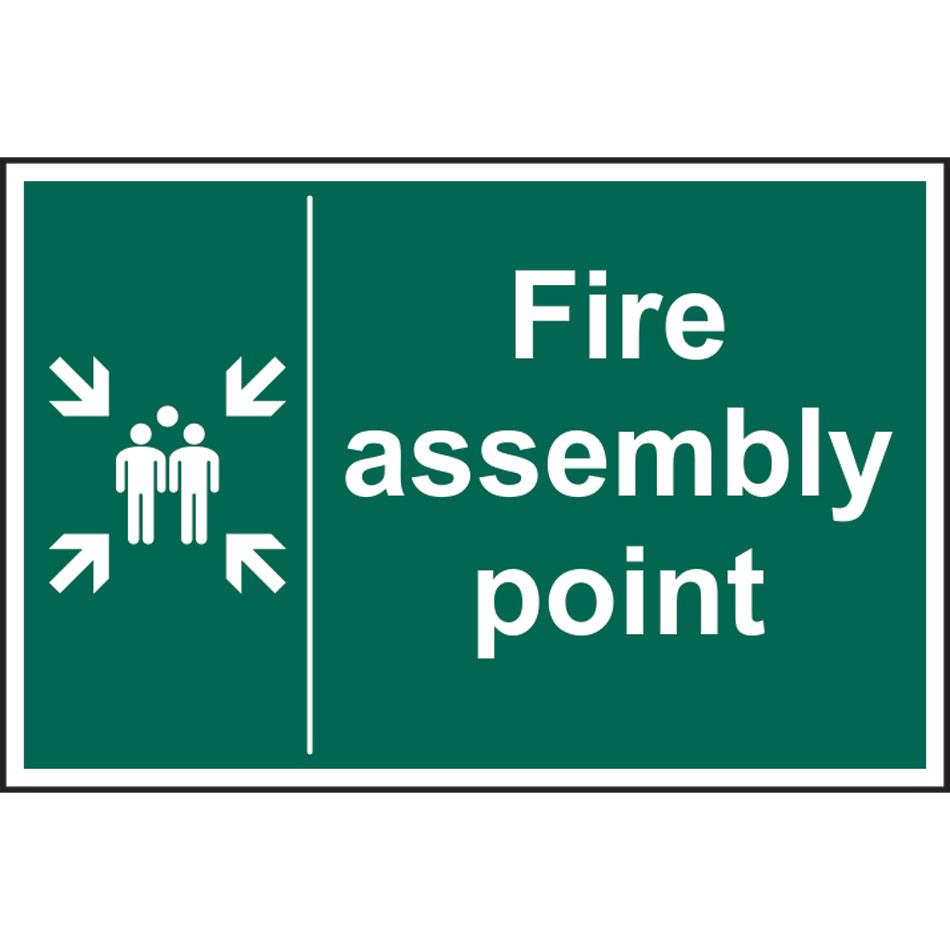 Fire assembly point - RPVC (400 x 600mm)