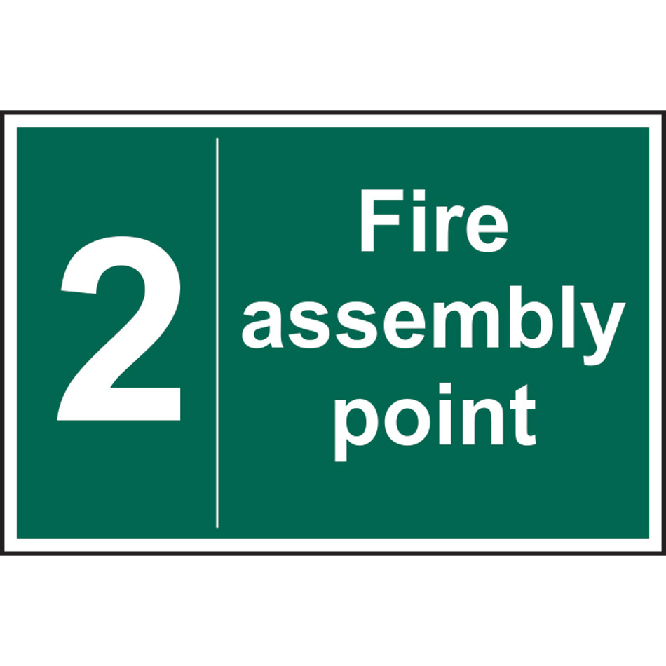 Fire assembly point 2 - RPVC (300 x 200mm)