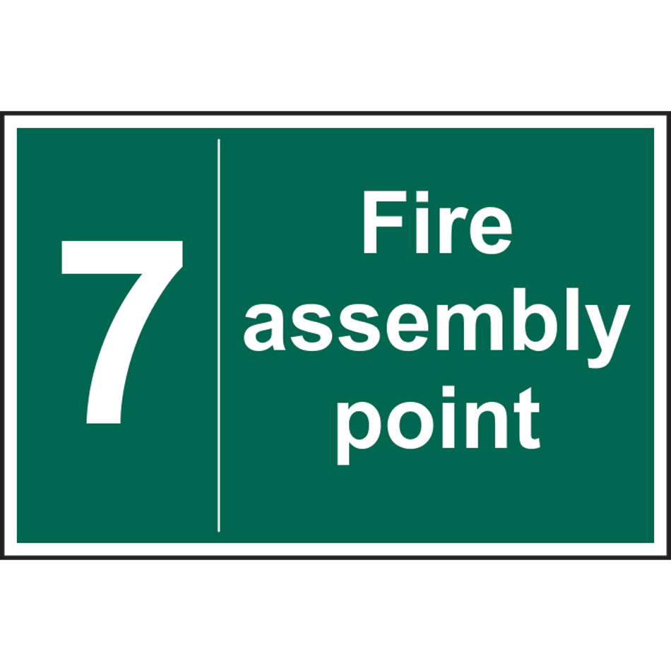 Fire assembly point 7 - RPVC (300 x 200mm)