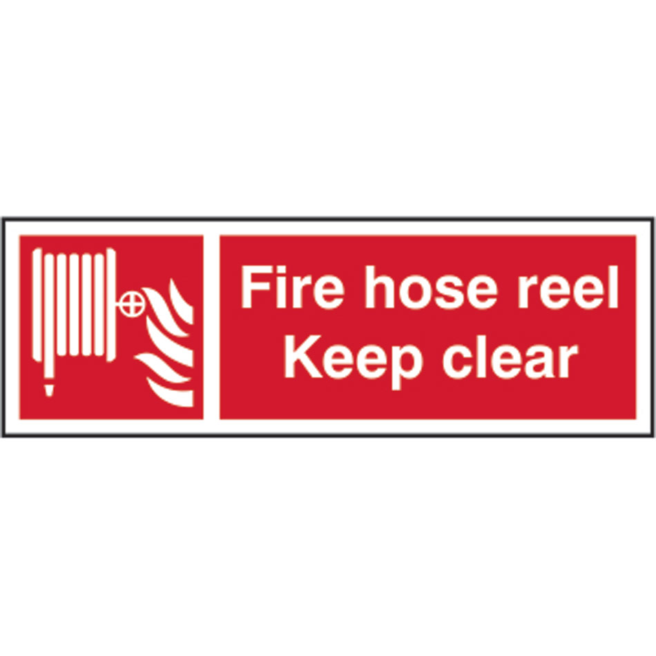 Fire hose Keep clear - RPVC (300 x 100mm)