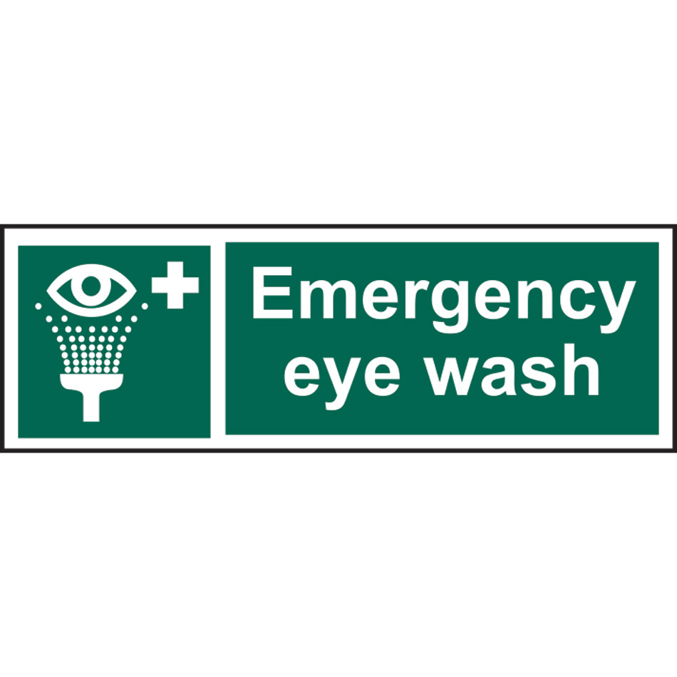 Emergency eye wash - RPVC (600 x 200mm)