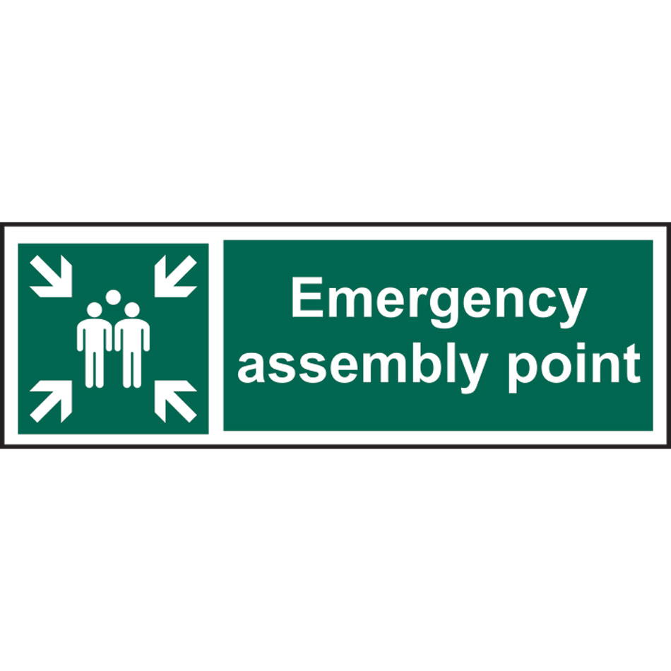 Emergency assembly point - RPVC (600 x 200mm)