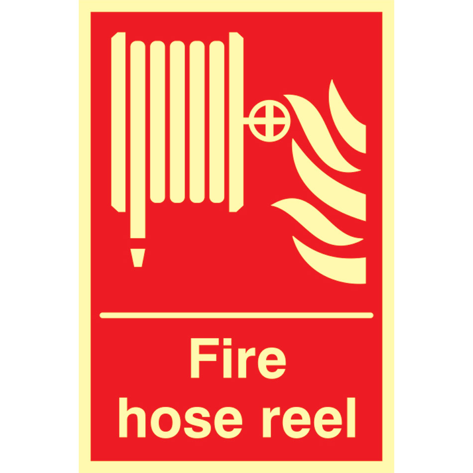 Fire hose reel - Photolum. (200 x 300mm)