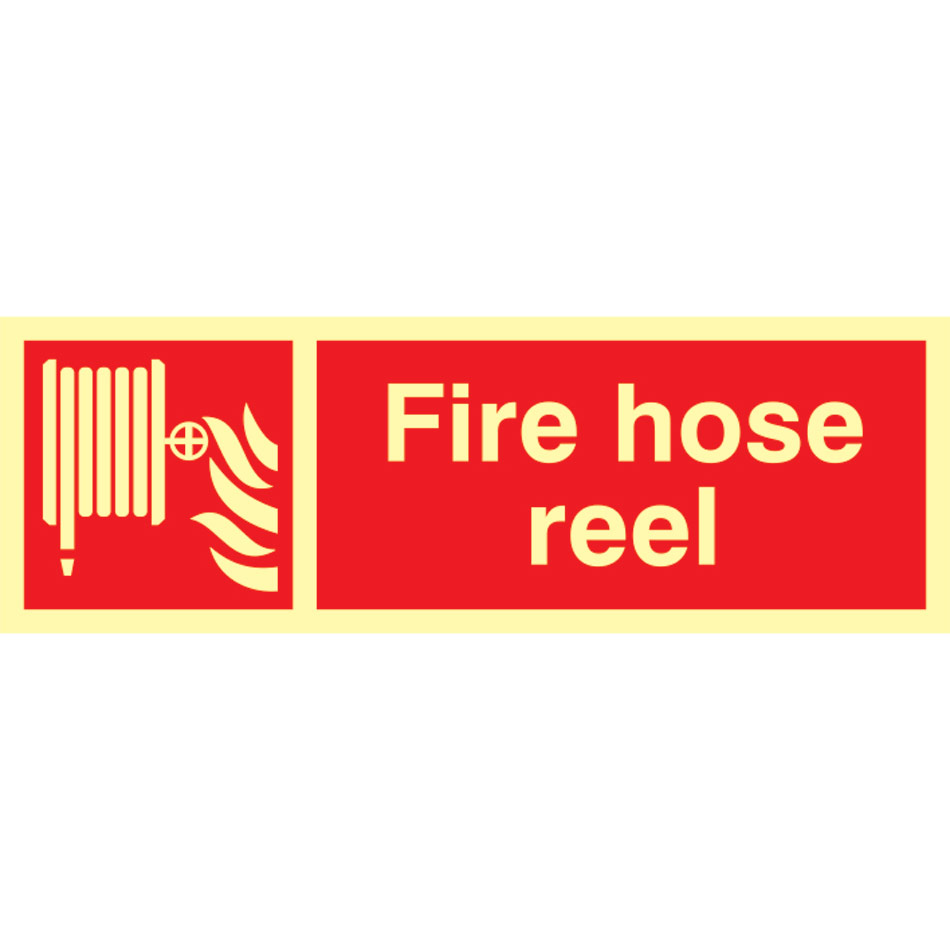 Fire hose reel - Photolum. (300 x 100mm)