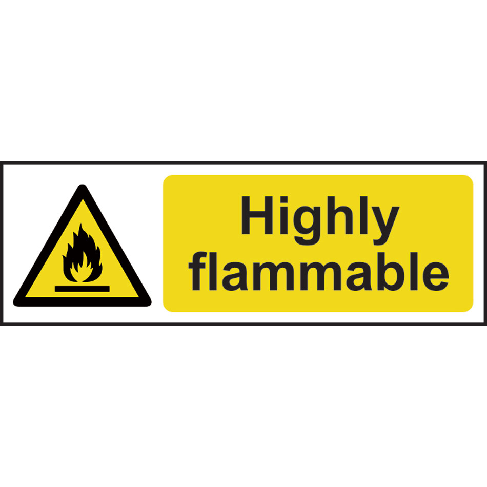 Highly flammable - RPVC (600 x 200mm)