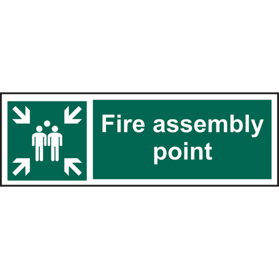 Fire assembly point - RPVC (600 x 200mm)