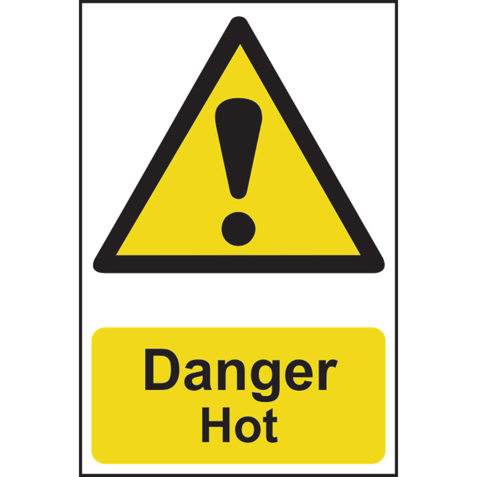 Danger Hot - PVC (200 x 300mm)