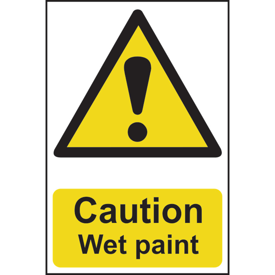 Caution Wet paint - PVC (200 x 300mm)