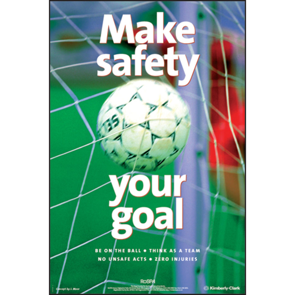 RoSPA Safety Poster - Make safety your goal (Laminated)