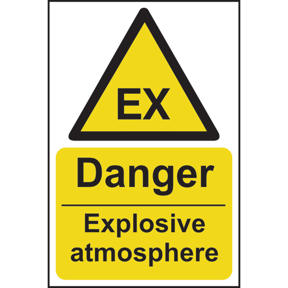 Danger Explosive atmosphere - RPVC (200 x 300mm)