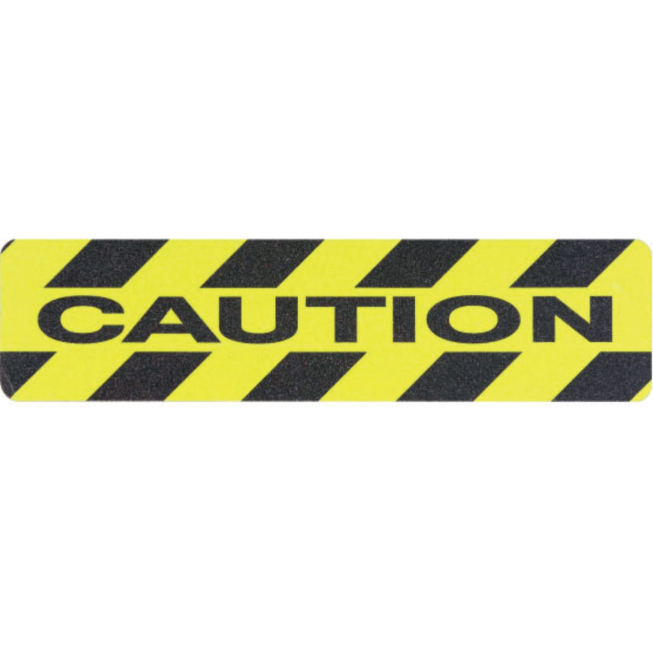 Caution - Non Slip Floor Treads (150 x 609mm Each)