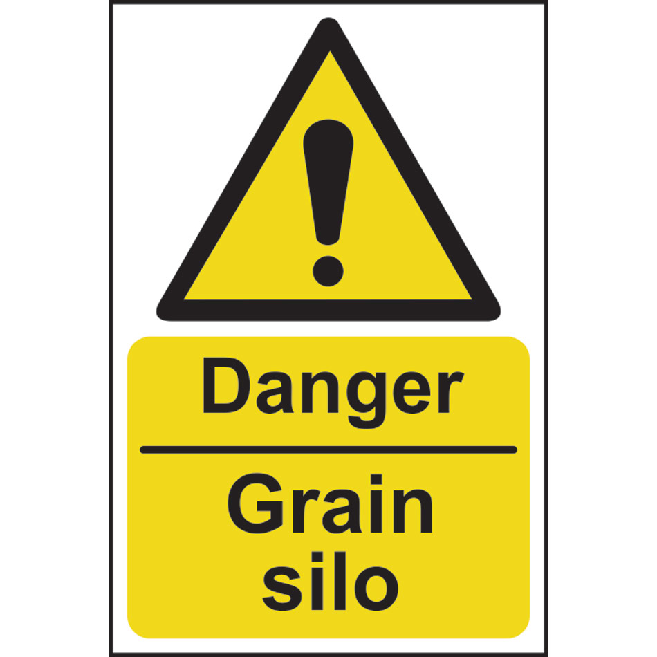 Danger Grain silo - Corex (200 x 300mm)