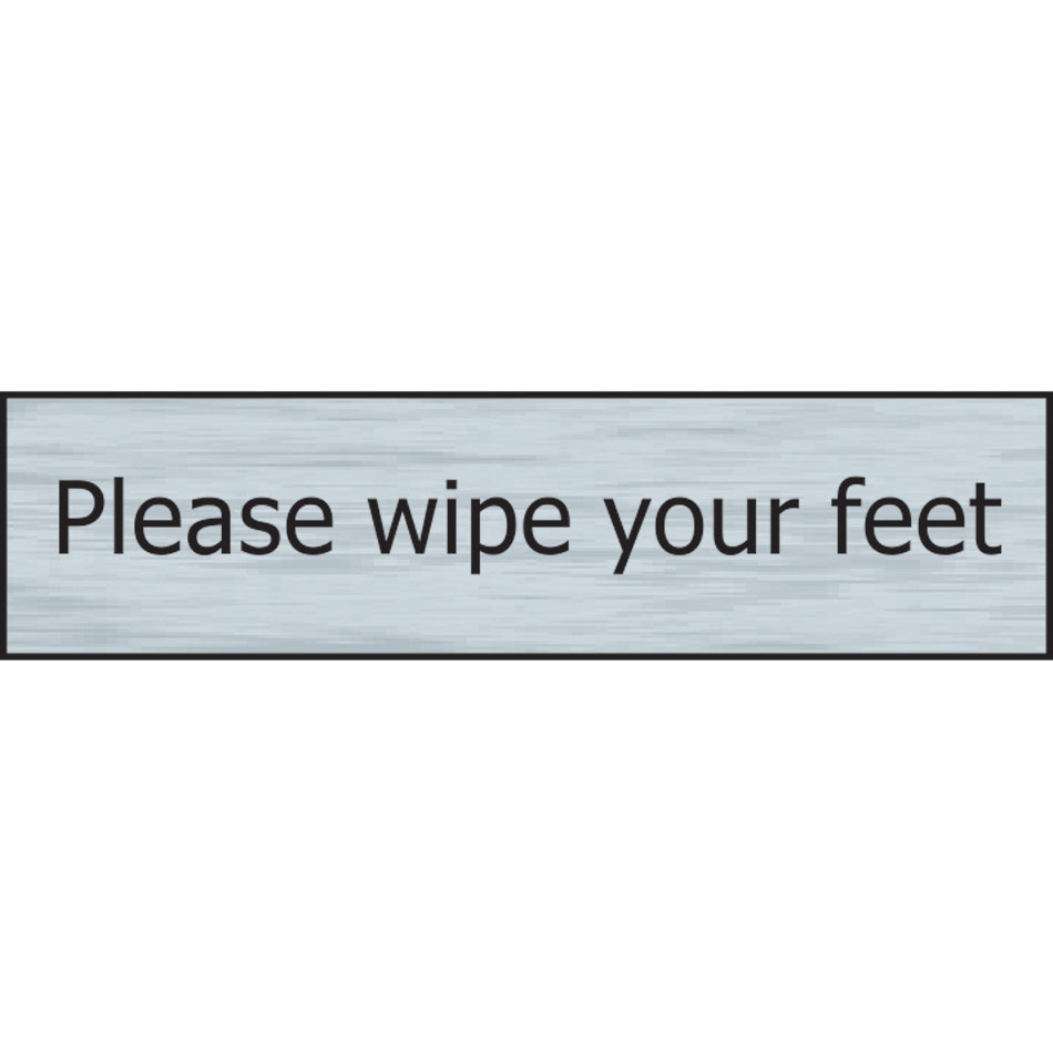 Please wipe your feet - SSE Effect (200 x 50mm)