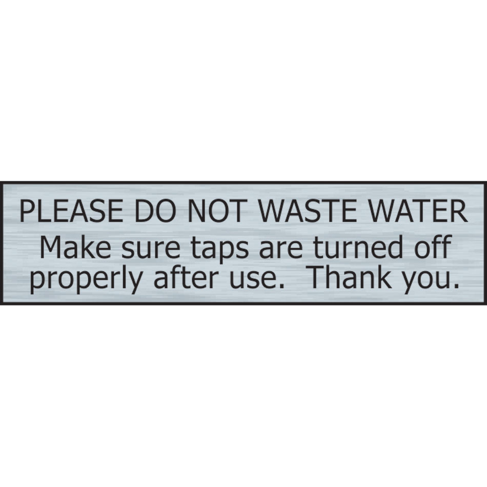 Please do not waste water - SSE Effect (200 x 50mm)