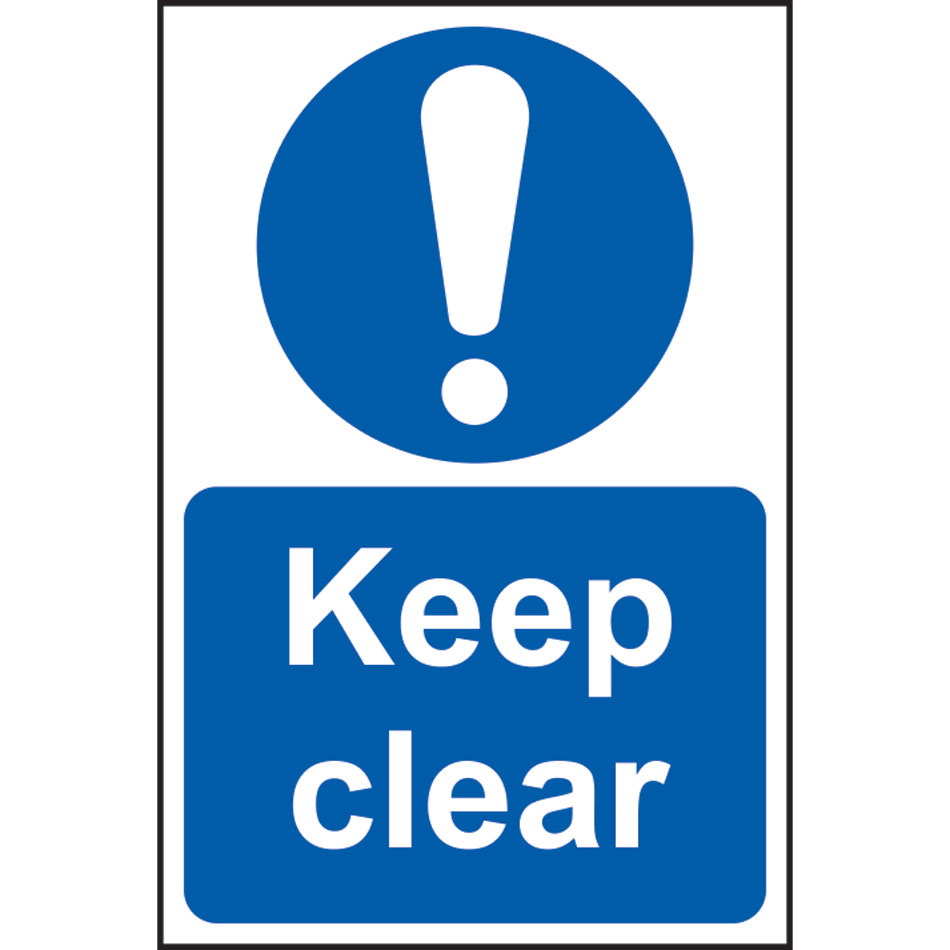 Keep clear - SAV (150 x 200mm)