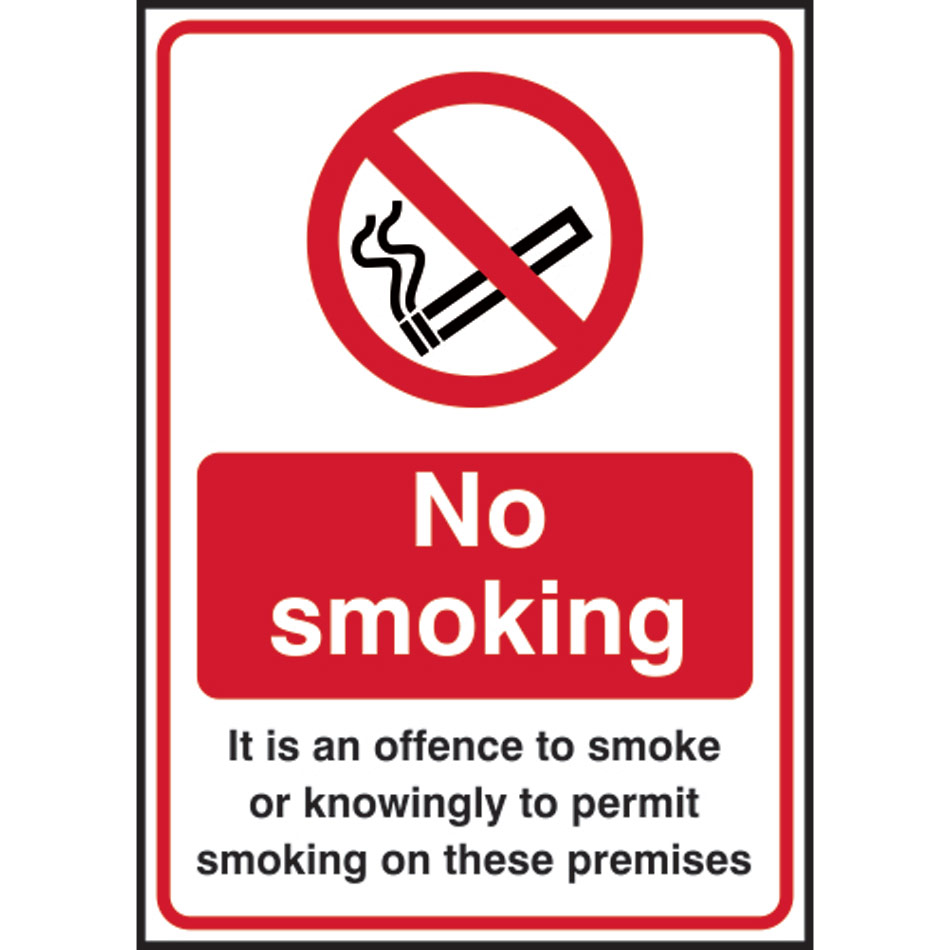 It is an offence to smoke - SAV (148 x 210mm)
