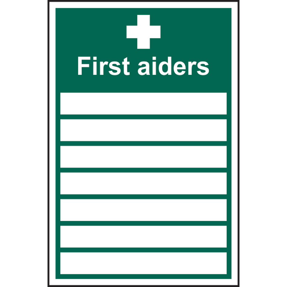 First aiders____ - RPVC (200 x 300mm) 