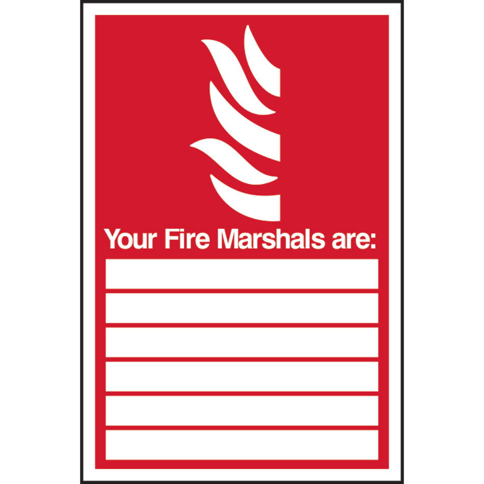 Fire marshals are:____ - RPVC (200 x 300mm)
