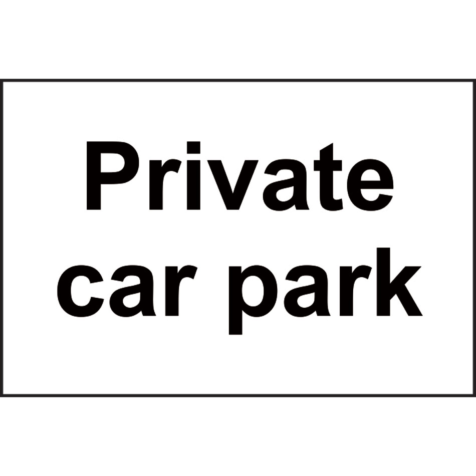 Private car park - SAV (300 x 200mm)