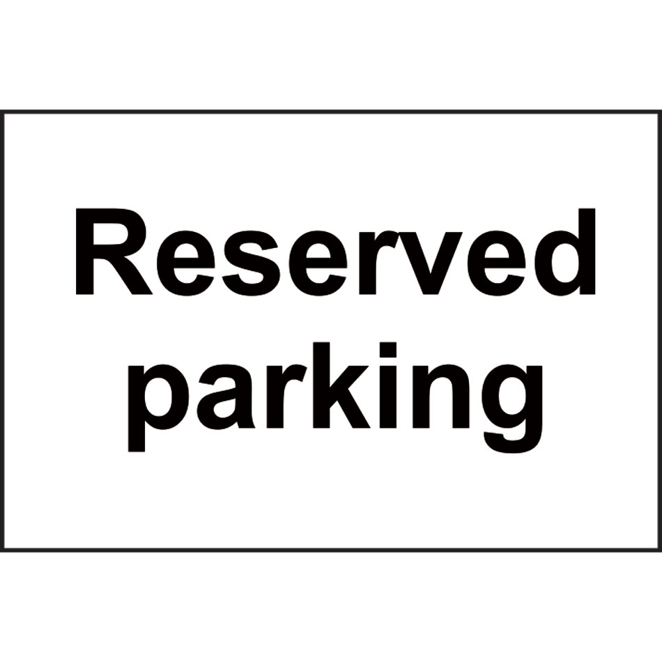 Reserved parking - RPVC (300 x 200mm)