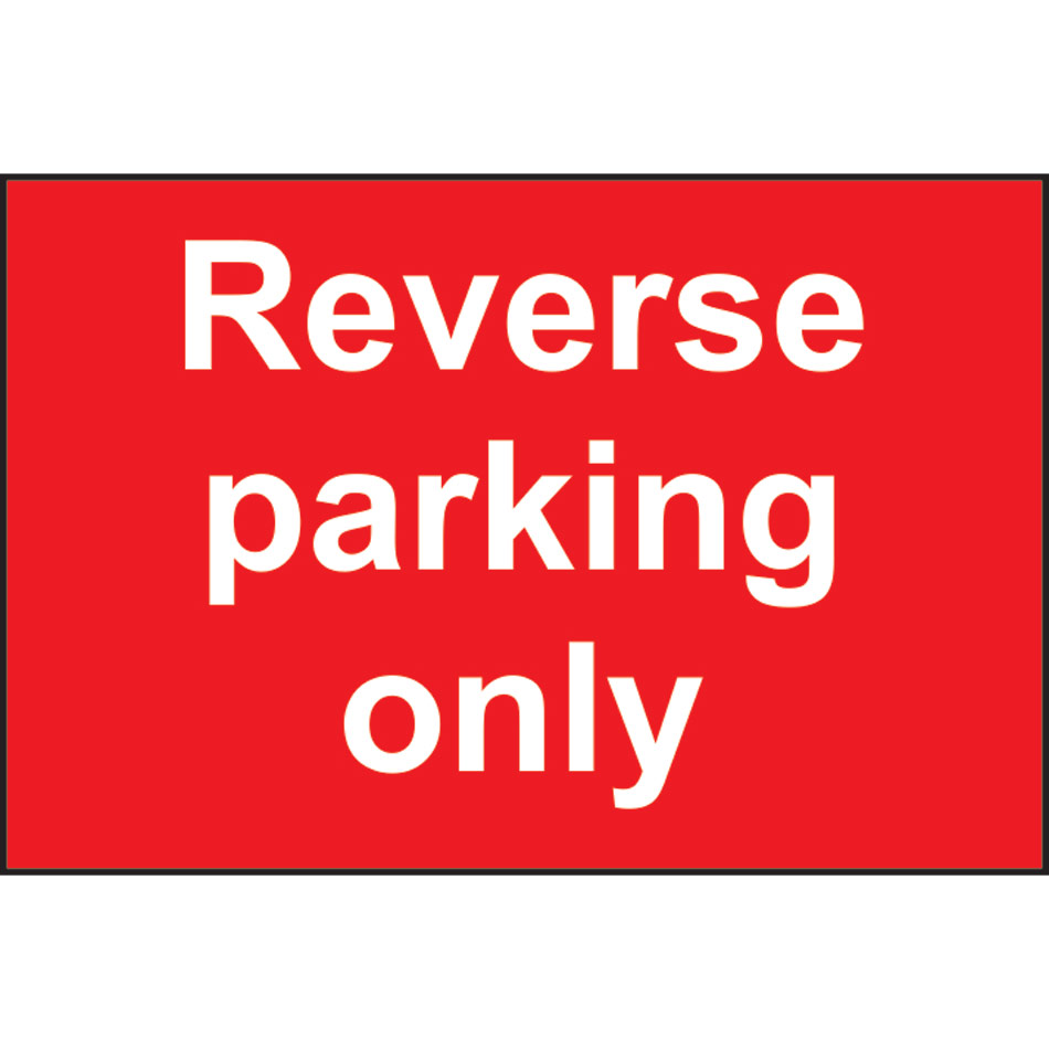 Reverse parking only - RPVC (600 x 450mm)