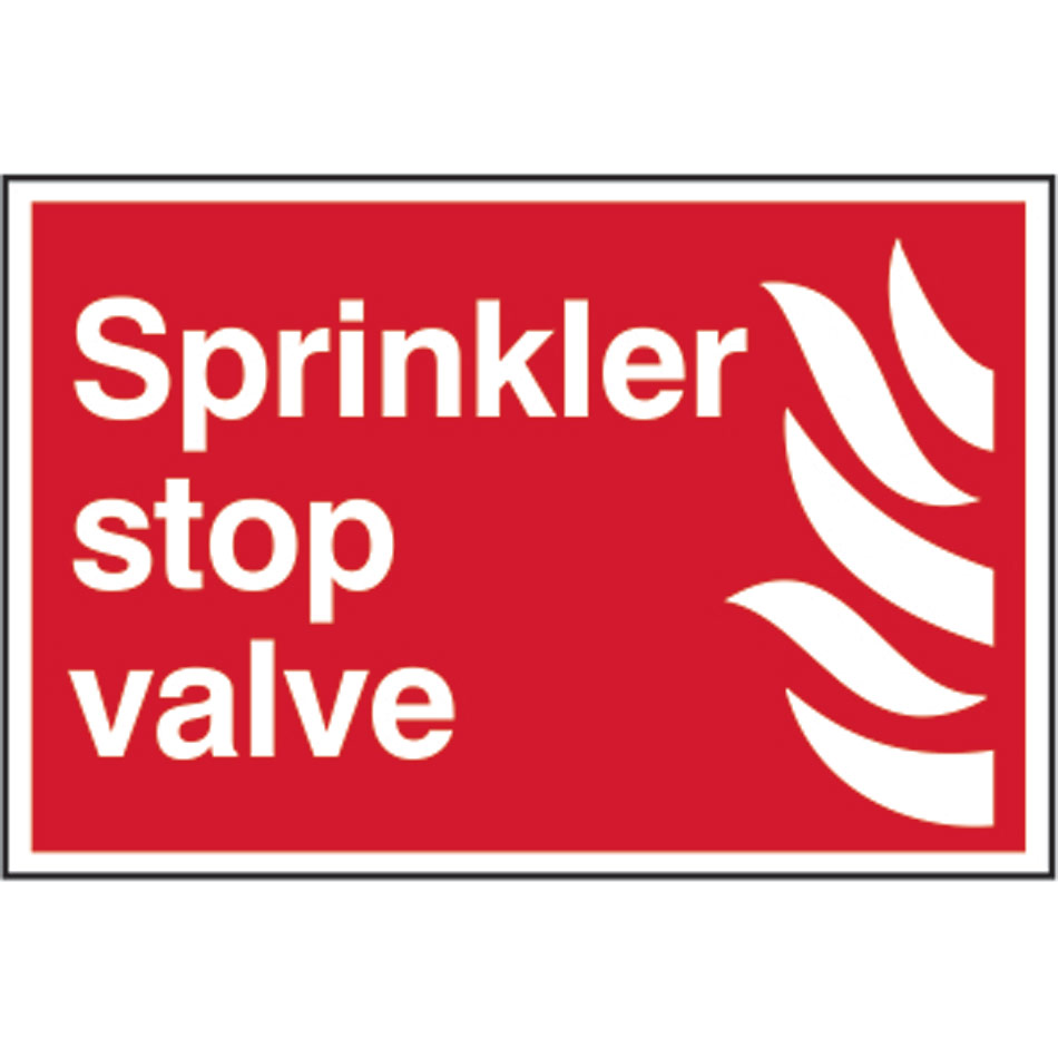 Sprinkler stop valve - PVC (300 x 200mm)