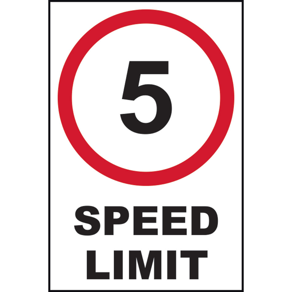 5mph speed limit - FMX (400 x 600mm)