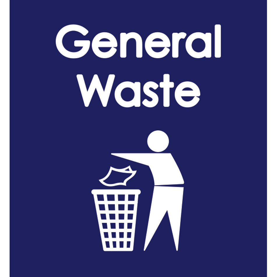 Warehouse Recycling Sack 'General Waste' - (920 x 1000mm)