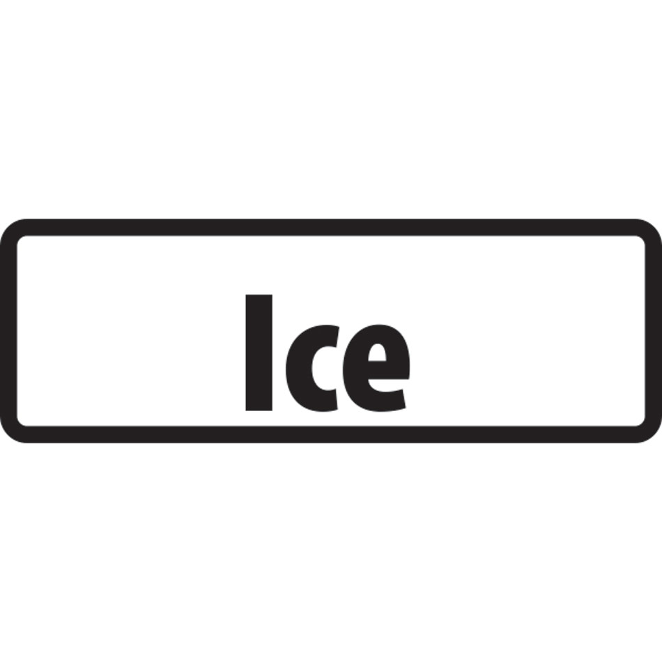 Supplementary Plate 'Ice' - ZIN (685 x 275mm)