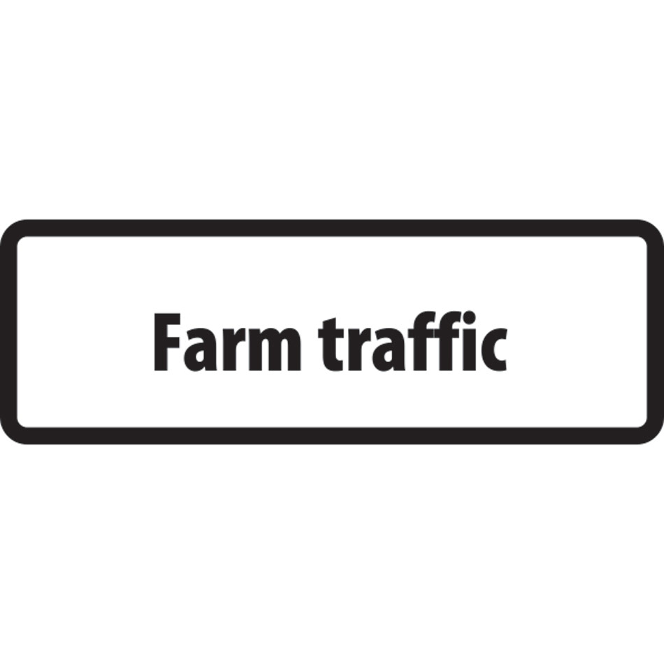 Supplementary Plate 'Farm traffic' - ZIN (685 x 275mm)