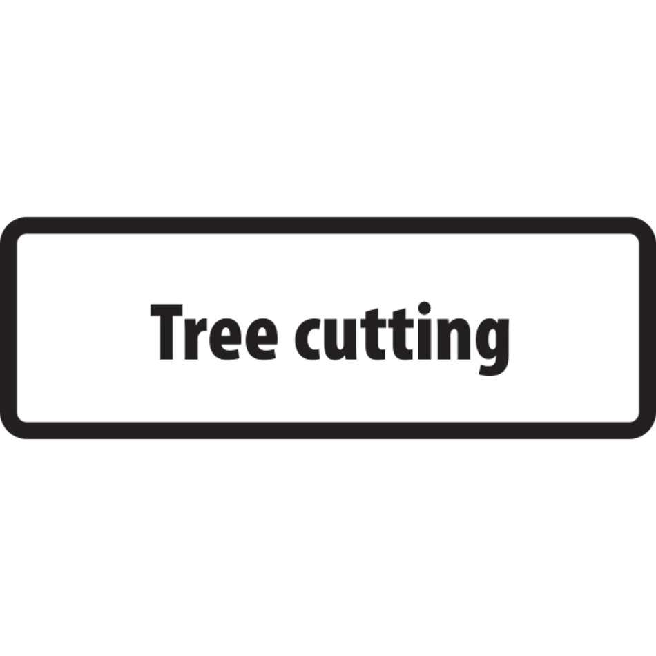 Supplementary Plate 'Tree cutting' - ZIN (685 x 275mm)