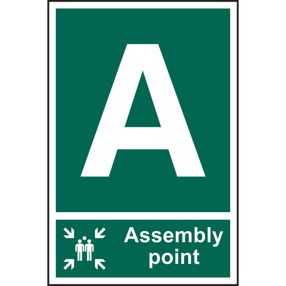 Assembly Point A - PVC (200 x 300mm)