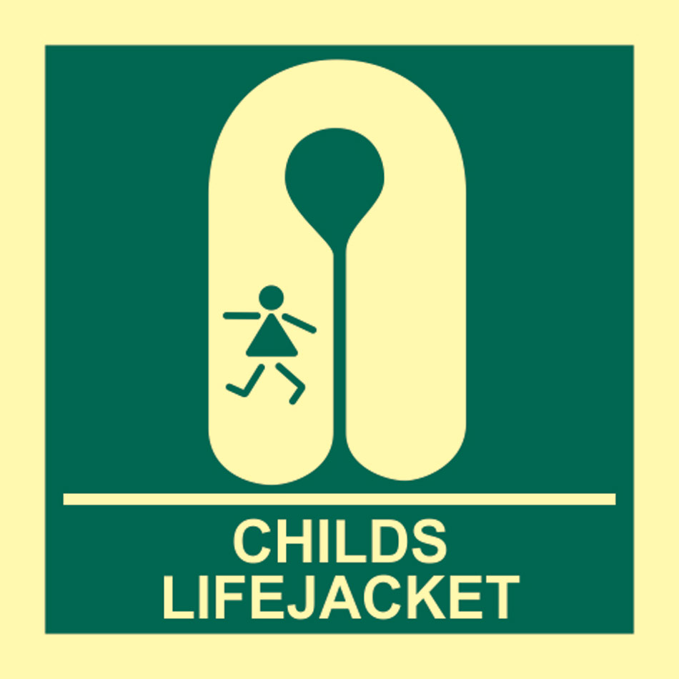 Child's lifejacket - PHS (150 x 150mm)