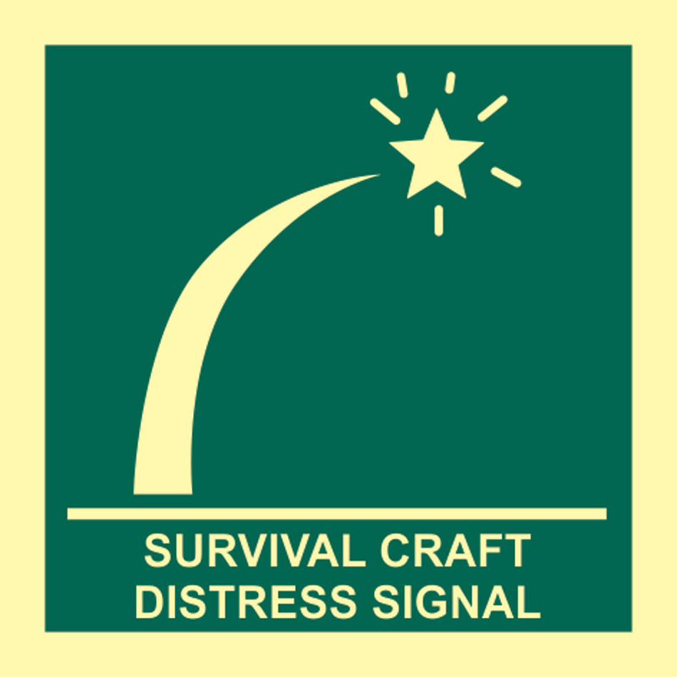 Survival craft distress signal - PHS (150 x 150mm)
