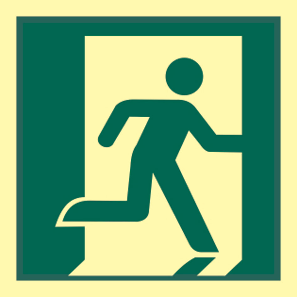 Running man symbol (right) - PHS (150 x150mm)