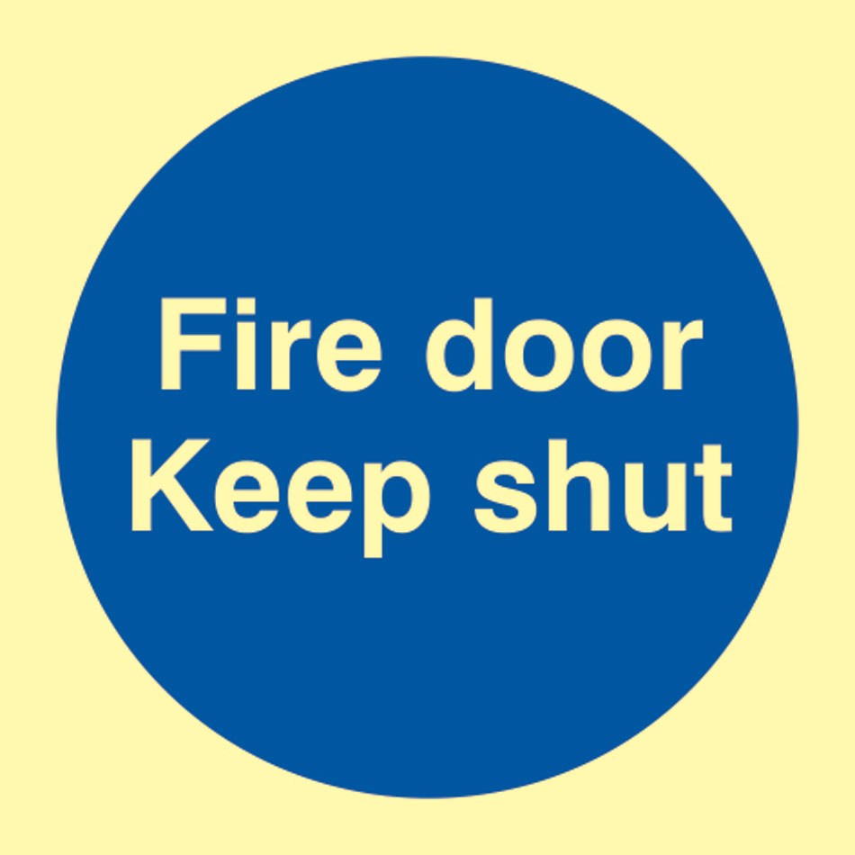 Fire door Keep shut - PHS (100 x 100mm)