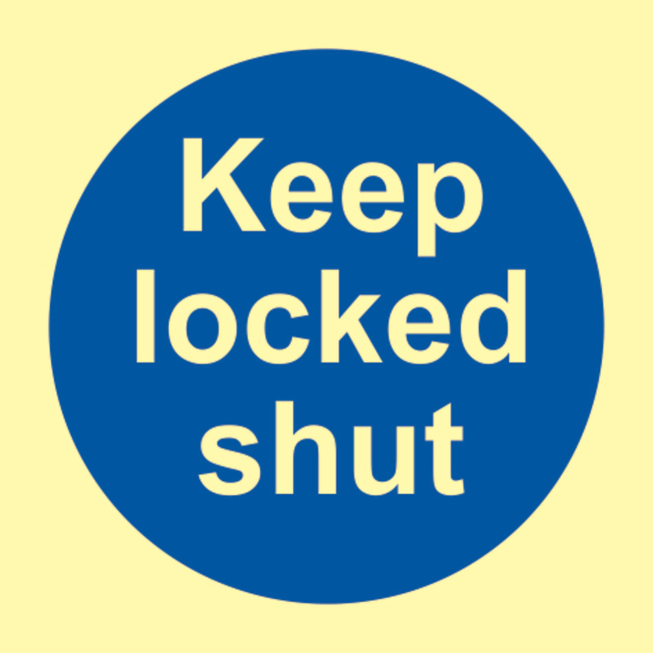 Keep locked shut - PHO  (100 x 100mm)