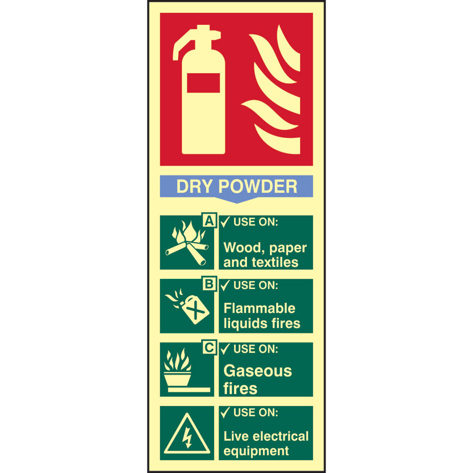 Fire extinguisher: Dry powder - PHS (82 x 202mm)