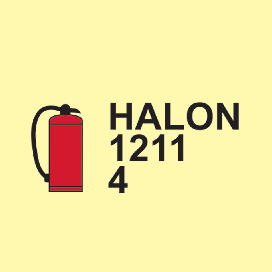 Portable Fire Extinguisher Hallon 1211 4 - PHS (150 x 150mm)