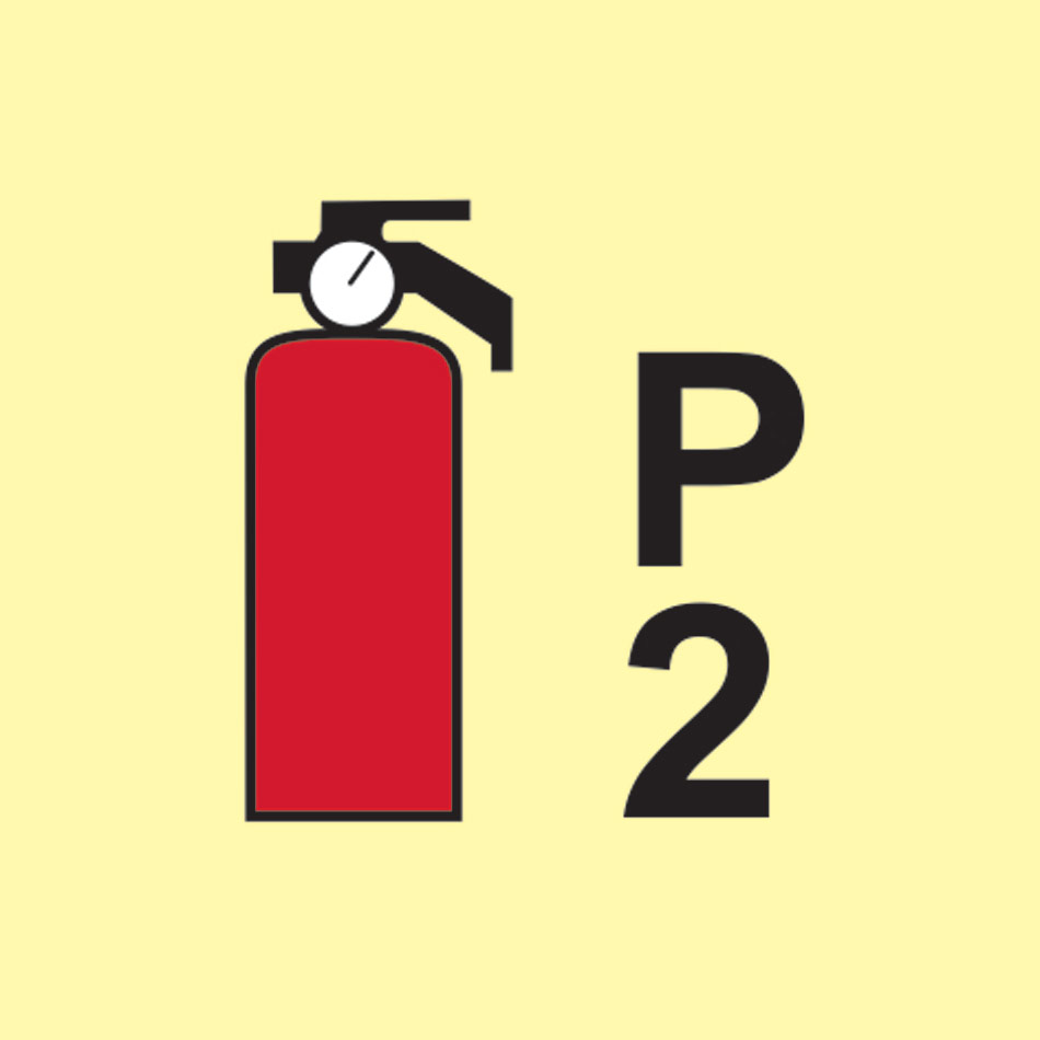 Portable Fire Extinguisher P2 - PHS (150 x 150mm)