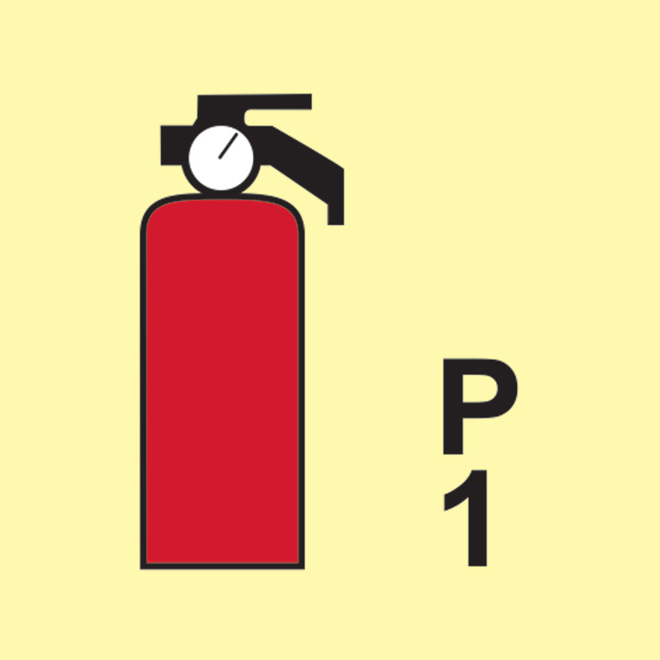 Portable Fire Extinguisher P1 - PHS (150 x 150mm)